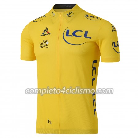 Maglia Gialla 2016 Tour De France Manica Corta Maglia Gialla 2016 Tour De France Manica Corta